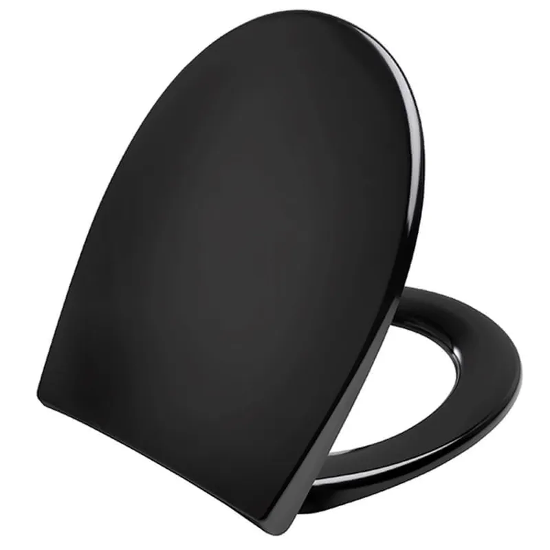 WC-Sitz Scandinavia PLUS m.Deckel Schwarz Uni-Scharnier m.lift-off,Edelst.