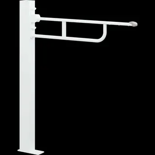 Value Fußbodensäule mit Stützklappgriff höhenverstellbar, 955mm, Weiß