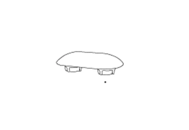 Puffer A4001 für Sitzring, oval, Weiß