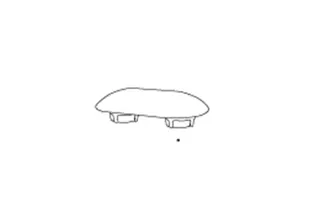 Puffer A4001 für Sitzring, oval, Weiß