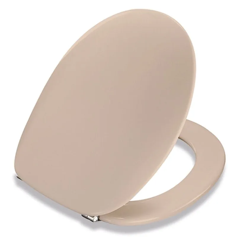 WC-Sitz P2000 m.Deckel Bahamabeige Univertikalscharnier, Edelstahl
