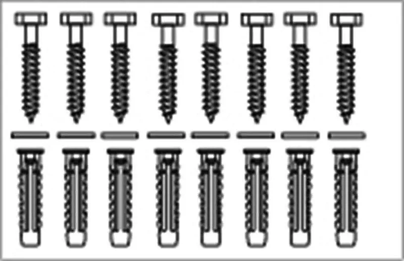 Bef.material 8erSet, f. mass. Mauerwerk zu hö.verst. SGK, Klapps., PLUS-Lifter