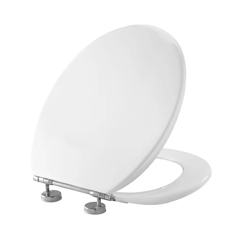 WC-Sitz Projecta, Polygiene m.Deckel Weiß Spezialscharnier, univ., Edelstahl