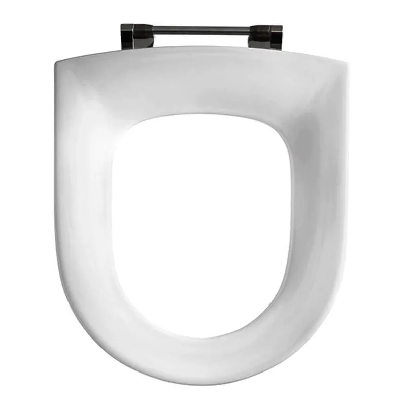WC-Sitz Projecta D, Polygiene o.Deckel Weiß Spezialscharnier, Univ., Edelstahl