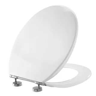 WC-Sitz Projecta Plus, Polygiene m.Deckel Weiß Diebstahlsich. Scharnier