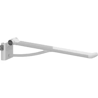 PLUS Stützklappgriff m. Dä. 850mm Links, hö.verst., ohne WS, Weiß