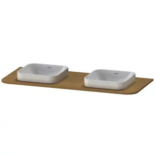 Duravit Konsole m.2Aus.HappyD2+,16x1300x550mm Beckenposition b., mediterrane eiche