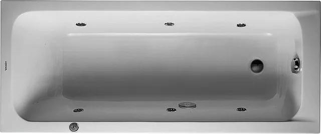Duravit DCode Whirlwanne 1700x700mm Einbau Acryl, 1RS Variab.,Jet -Project, Weiß