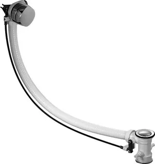 DU Mehrpreis f. Ab- und Überlaufgarnitur Quadroval m.Wanneneinlauf, 1100mm, chrom