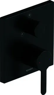 Duravit C.1 Einhebel Brausemischer UP,Eckig Umstellvent.,Keramikmischs., Schwarz M.