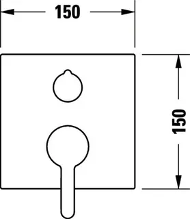 Duravit C.1 Einhebel Brausemischer UP,Rund Umstellvent.,Keramikmischs., Schwarz M. – Bild 3