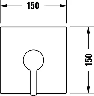Duravit C.1 Einhebel Brausemischer UP,Rund Umstellvent.,Keramikmischs., Schwarz M. – Bild 4