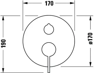 Duravit D-Neo Einhebel-Brausemischer UP Keramikmischsyst., Umstellvent.,Chrom HG – Bild 5