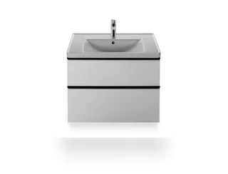 Duravit Möbel-Waschtisch D-Neo, 800mm, weiß mit ÜL, mit HLB, 1 HL – Bild 2
