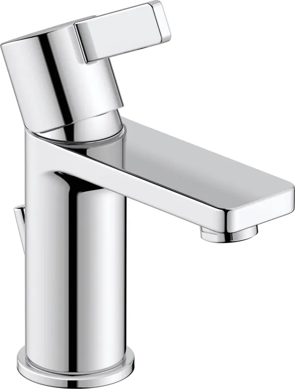 Duravit D-Neo Einhebel-Waschtischmischer S FreshStart, mit Zugstange, Chrom HG