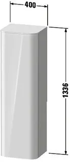 Duravit HHS HappyD2+,1336x400x360mm Anschlag l., graphit supermatt – Bild 5