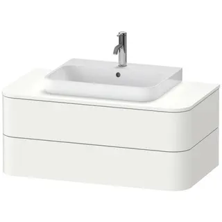 DU WTU HappyD2+ wandh.,408x1000x550mm 2Schubkästen, weiß seidenmatt f.ASB