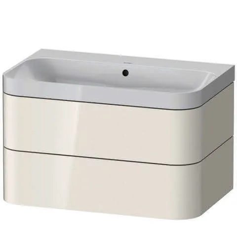Duravit WTU m. Happy D.2 Plus, 2 SchK., ohne HL, 480x775x490mm, Weiß Hochglanz
