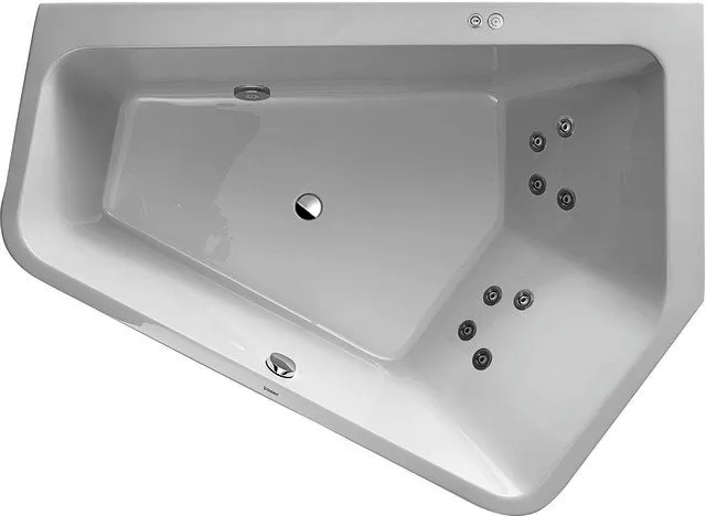 Duravit Paiova 5 Whirlw. 1900x1400mm Einbau Ecke R,Rückens.2 Pos.R,Jet-Syst.,Weiß