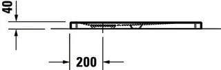 Duravit Tempano Duschwanne 800x800x40mm Weiß, Antislip – Bild 4