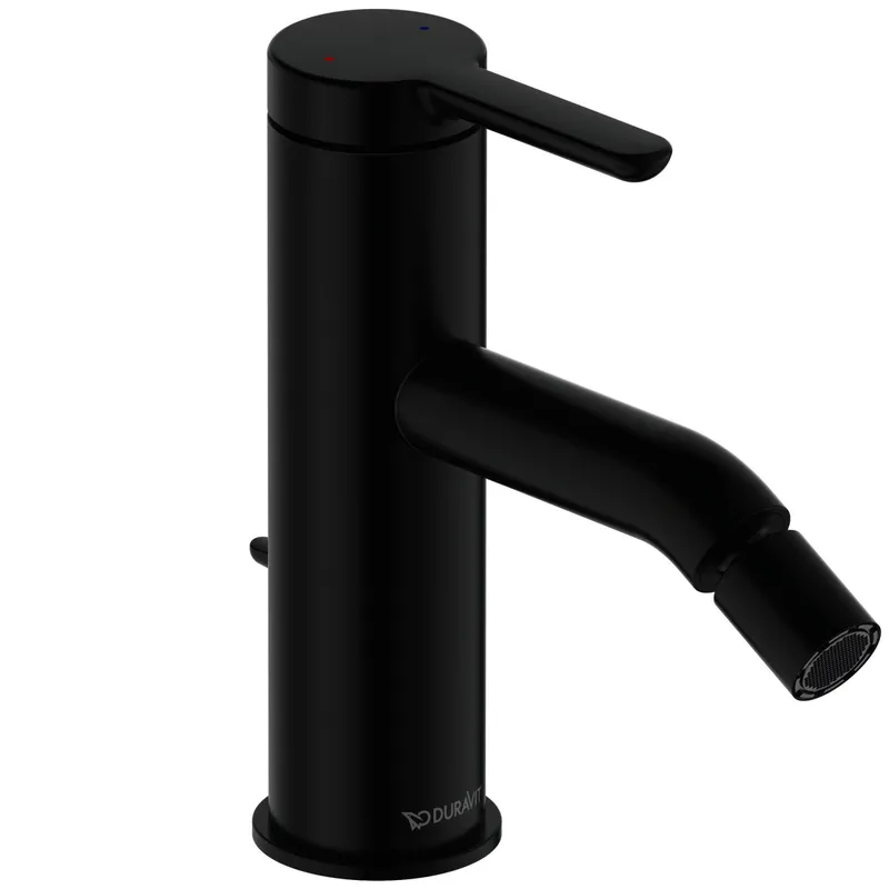 Duravit C.1 Einhebel Bidetmischer Schwarz Matt