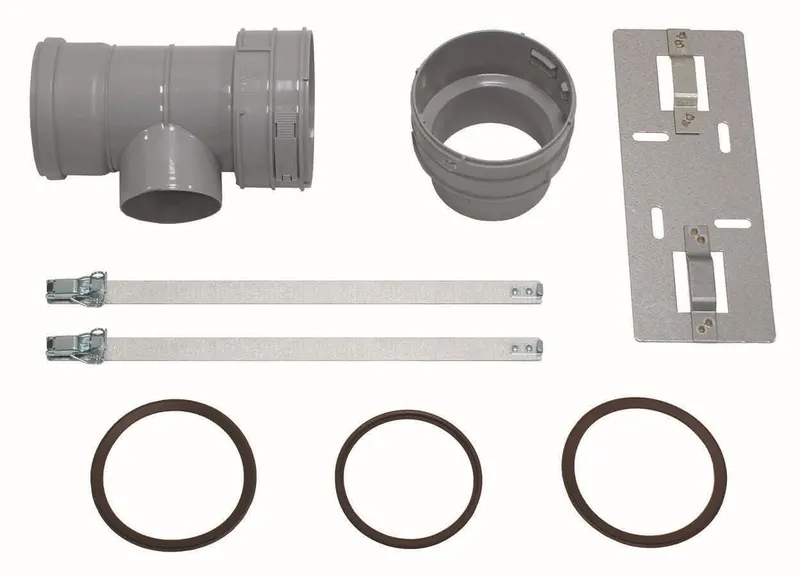 Vaillant Set 7 T-Stück DN 100 für Abgas- anschl. 80/125 f.flex. Abgasl. DN 100,PP