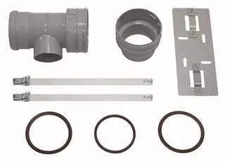 Vaillant Set 7 T-Stück DN 100 für Abgas- anschl. 80/125 f.flex. Abgasl. DN 100,PP