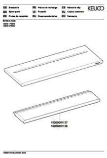 ACTIS-Duschablage a. Aluminium 274x100mm mit Glasabzieher magnet. silber-eloxiert – Bild 3