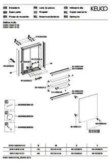 ACTIS-Spiegelschrank Alu m LED-Beleucht. 500x700x120mm 1-türig links verspiegelt – Bild 3