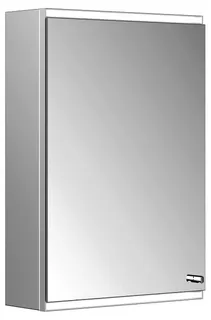 ACTIS-Spiegelschrank Alu m LED-Beleucht. 500x700x160mm 1-türig links verspiegelt – Bild 1