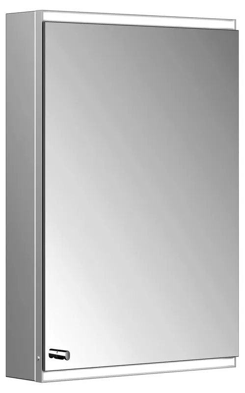 ACTIS-Spiegelschrank Alu m LED-Beleucht. 500x700x120mm 1-türig rechts verspiegelt
