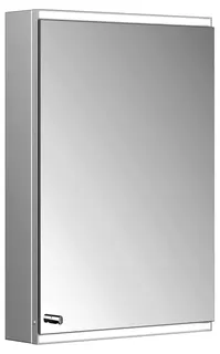 ACTIS-Spiegelschrank Alu m LED-Beleucht. 500x700x120mm 1-türig rechts verspiegelt – Bild 1