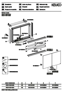 ACTIS-Spiegelschrank Alu m LED-Beleucht. 1000x700x160mm 2-türig Korp. verspiegelt – Bild 3