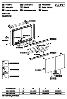 ACTIS-Spiegelschrank Alu m LED-Beleucht. 1200x700x160mm 2-türig Korp. verspiegelt – Bild 3
