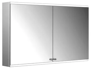 ACTIS-Spiegelschrank Alu m LED-Beleucht. 1200x700x160mm 2-türig Korp. verspiegelt