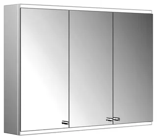 ACTIS-Spiegelschrank Alu m LED-Beleucht. 1000x700x160mm 3-türig Korp. verspiegelt