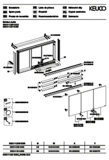 ACTIS-Spiegelschrank Alu m LED-Beleucht. 1200x700x160mm 3-türig Korp. verspiegelt – Bild 3