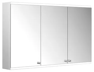 ACTIS-Spiegelschrank Alu m LED-Beleucht. 1200x700x160mm 3-türig Korp. verspiegelt