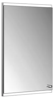 ACTIS-Spiegelschrank Alu m LED-Beleucht. 500x700x120mm 1-türig links Wandeinbau – Bild 1