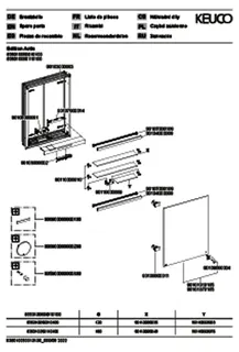 ACTIS-Spiegelschrank Alu m LED-Beleucht. 500x700x120mm 1-türig links Wandeinbau – Bild 3