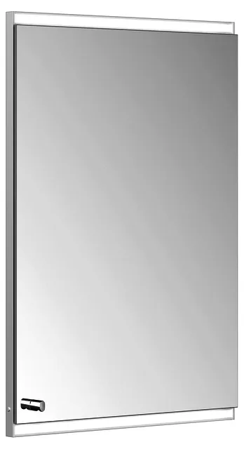 ACTIS-Spiegelschrank Alu m LED-Beleucht. 500x700x120mm 1-türig rechts Wandeinbau