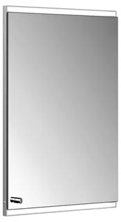ACTIS-Spiegelschrank Alu m LED-Beleucht. 500x700x120mm 1-türig rechts Wandeinbau – Bild 1