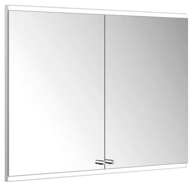 ACTIS-Spiegelschrank Alu m LED-Beleucht. 1000x700x120mm 2-türig Wandeinbau