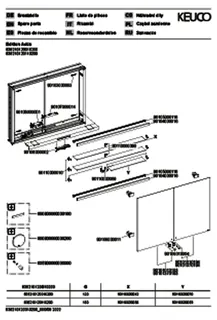 ACTIS-Spiegelschrank Alu m LED-Beleucht. 1200x700x120mm 2-türig Wandeinbau – Bild 3