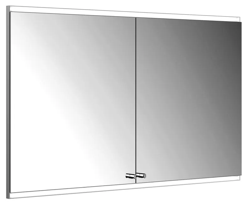 ACTIS-Spiegelschrank Alu m LED-Beleucht. 1200x700x160mm 2-türig Wandeinbau