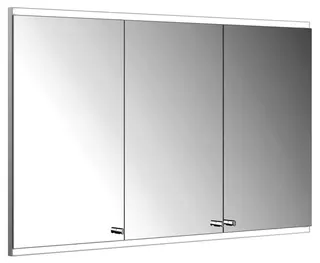 ACTIS-Spiegelschrank Alu m LED-Beleucht. 1200x700x120mm 3-türig Wandeinbau