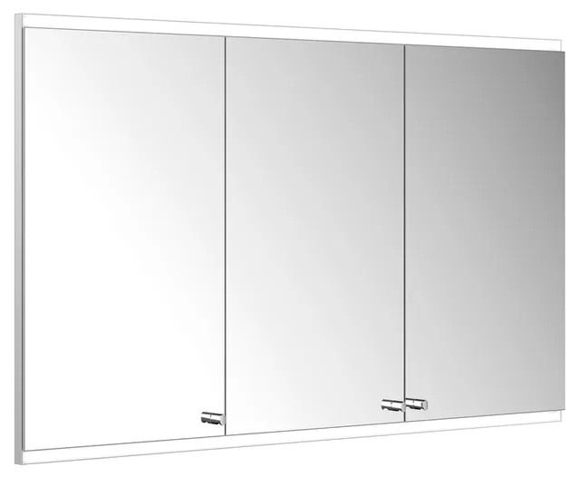 ACTIS-Spiegelschrank Alu m LED-Beleucht. 1200x700x160mm 3-türig Wandeinbau