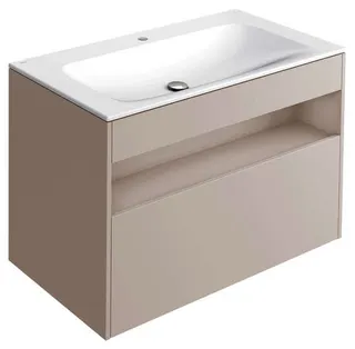 ACTIS-Keramik-Waschtisch mit WT-Unterbau 1007x642x494mm 1 HL CLOU Cashmere
