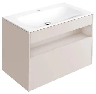 ACTIS-Keramik-Waschtisch mit WT-Unterbau 1007x642x494mm 1 HL CLOU Elektr Cashmere