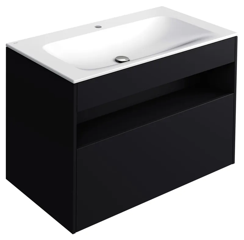 ACTIS-Keramik-Waschtisch mit Waschtisch-Unterbau 1007x642x494mm 1 HL CLOU Elektr Vulkanit